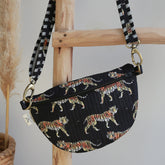 Crossbody bag tiger black